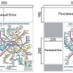 Пример размещения рекламы на схеме метро